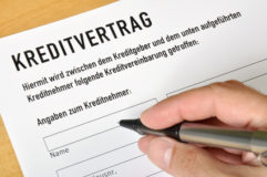 Kreditvertrag ausfüllen