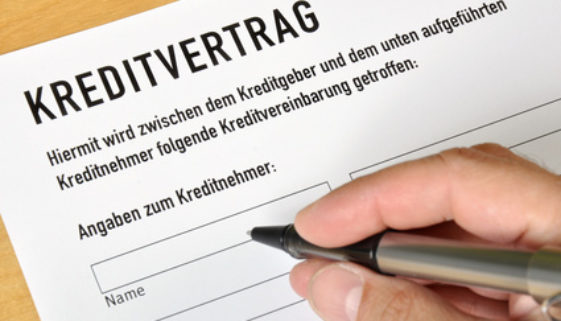 Kreditvertrag ausfüllen
